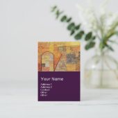 Carte De Visite PARNASSUS / ABSTRAIT, violet (Debout devant)