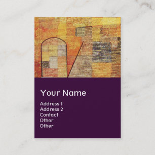 Carte De Visite PARNASSUS / ABSTRAIT, violet
