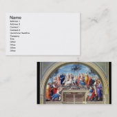 Carte De Visite Parnassus et le Disputa, du della S de strophe (Devant / Derrière)