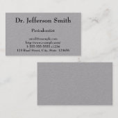 Carte de visite parodontiste personnalisable (Devant / Derrière)