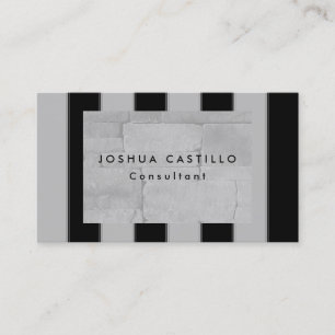 Carte De Visite Paroi Gris Noir Clair Professionnel
