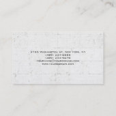 Carte De Visite Paroi gris tendance unique (Dos)