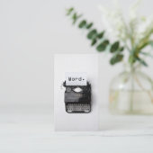 Carte De Visite "Parole." Écrivain professionnel de machine à écri (Debout devant)