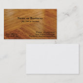 Carte De Visite parquet (Devant / Derrière)