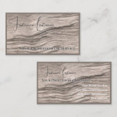 Carte De Visite Parquet 100% naturel en bois organique (Devant / Derrière)