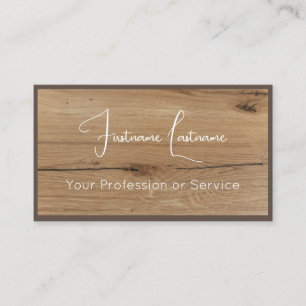 Carte De Visite Parquet 100% naturel en bois organique