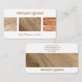 Carte De Visite Parquet de style naturel professionnel (Devant / Derrière)