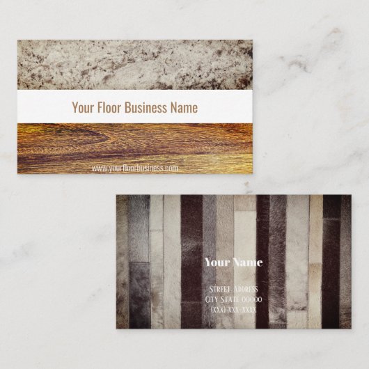 Carte De Visite Parqueter (Devant / Derrière)