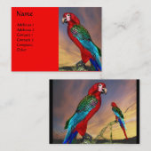 CARTE DE VISITE PARROS HYPER / ARBE ROUGE (Devant / Derrière)