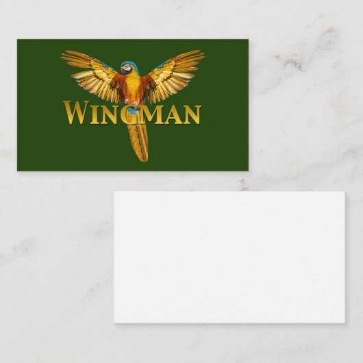Carte De Visite Parrot Wingman (Devant / Derrière)