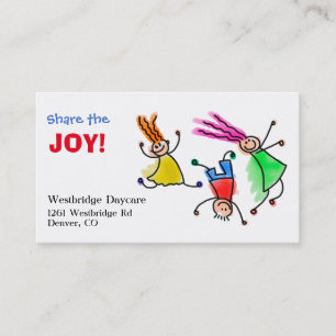 Carte De Visite Partagez la joie Childcare