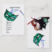 CARTE DE VISITE PARTI MASQUERADE (Devant / Derrière)