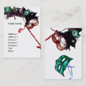 CARTE DE VISITE PARTI MASQUERADE (Devant / Derrière)