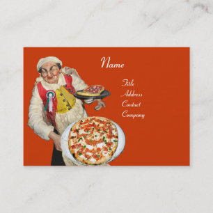 Carte De Visite PARTI PIZZA CUISINE ITALIENNE, PIZZERIA violet ora