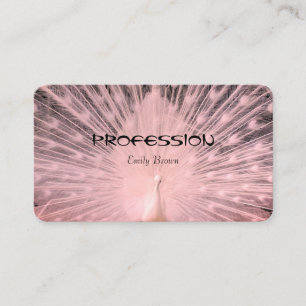 Carte De Visite Particularité de Pink Peacock