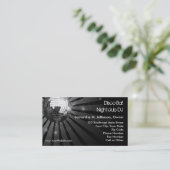 Carte De Visite Partie argentée de boule de disco d'étincelle (Debout devant)