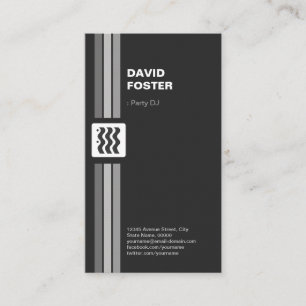 Carte De Visite Partie DJ - Premium double face