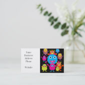 Carte De Visite Partie mignonne de créatures de coup drôle de (Debout devant)