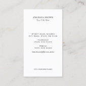 Carte de visite Parties scintillant (Dos)