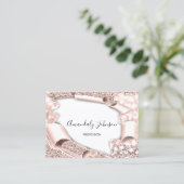 Carte De Visite parties scintillant 3D maquillage événement coiffe (Debout devant)