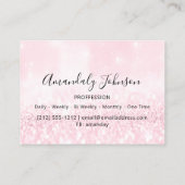 Carte De Visite parties scintillant 3D maquillage Événement Planne (Dos)