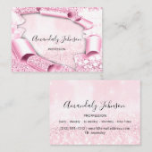 Carte De Visite parties scintillant 3D maquillage Événement Planne (Devant / Derrière)