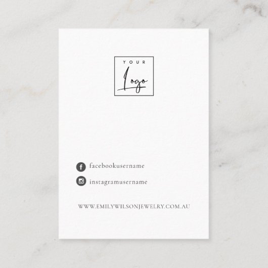 Carte De Visite Parties scintillant Abstraite Ivoire Or 4 Étui Écr (Dos)