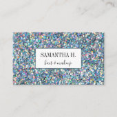 Carte De Visite Parties scintillant Abstraite maquillage cheveux l (Devant)