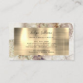 Carte de visite parties scintillant aquarelle (Dos)