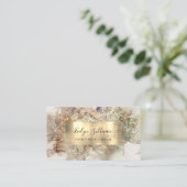 Carte de visite parties scintillant aquarelle (Debout devant)