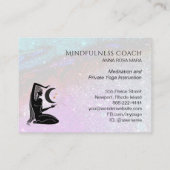 Carte De Visite *~* Parties scintillant arc-en-ciel Méditation GOD (Dos)