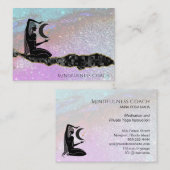 Carte De Visite *~* Parties scintillant arc-en-ciel Méditation GOD (Devant / Derrière)