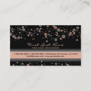 Carte De Visite Parties scintillant argent beige spécifications ca