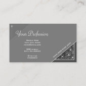 Carte De Visite Parties scintillant argent exceptionnel Glam Stars (Dos)
