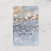 Carte De Visite Parties scintillant, Argent, Or (Devant)