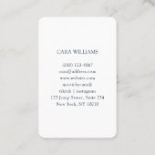 Carte De Visite Parties scintillant, Argent, Or (Dos)