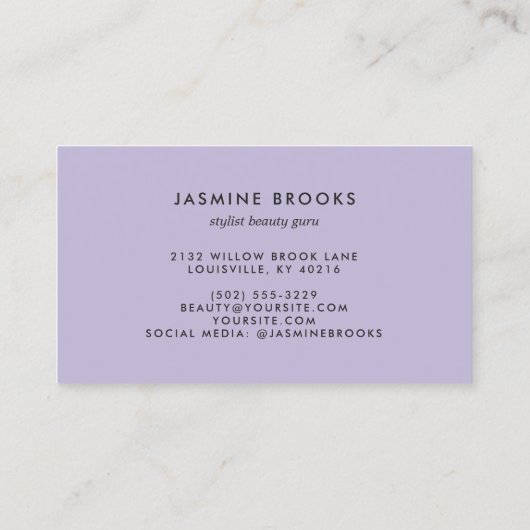 Carte De Visite Parties scintillant Argent Pastel Gradient Élégant (Dos)