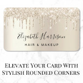 Carte De Visite Parties scintillant Beauty Gold