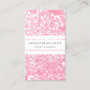 Carte de visite - Parties scintillant Biz Pink