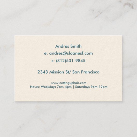 Carte De Visite Parties scintillant bleue Faux Foil Confetti Noir (Dos)