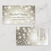 Carte De Visite Parties scintillant brillante et Sparkling Bokeh (Devant / Derrière)