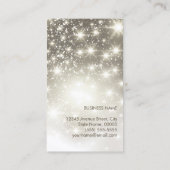 Carte De Visite Parties scintillant brillante et Sparkling Bokeh (Dos)