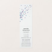 Carte De Visite Parties scintillant cardiaque holographique Faux (Intérieur déplié)