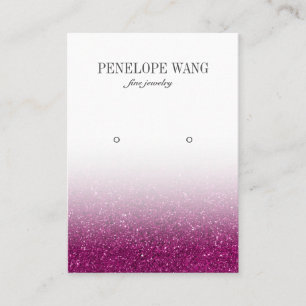 Carte De Visite Parties scintillant chic Violet Ombre Bijoux Écran