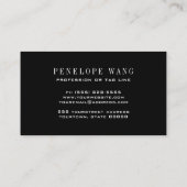 Carte De Visite Parties scintillant chic Whimsy Silver White Bokeh (Dos)