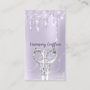 Carte De Visite Parties scintillant Coiffure Coiffure pour lave-li