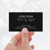 Carte De Visite Parties scintillant Confetti Noir Turquoise Brush 