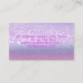 Carte De Visite Parties scintillant Cool moderne Bokeh Ombre Lips  (Dos)
