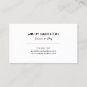 Carte De Visite Parties scintillant cuillère Whisk Spatula Bakery  (Dos)