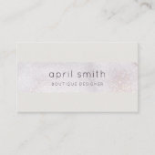 Carte De Visite Parties scintillant d'aquarelle Abstraite de bross (Devant)